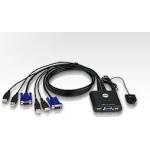 ATEN kvm превключвател 2pc usb + кабел (cs22u) (cs22u)