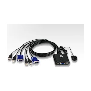ATEN kvm превключвател 2pc usb + кабел (cs22u) (cs22u)
