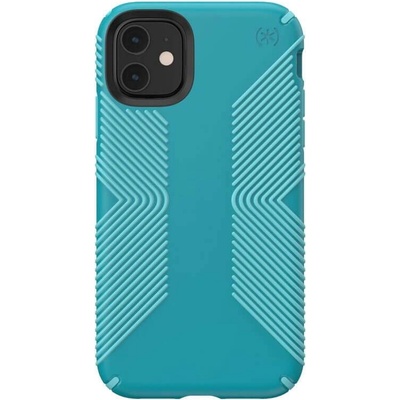 Speck Presidio Grip Case - удароустойчив хибриден кейс за iPhone 11 (син)