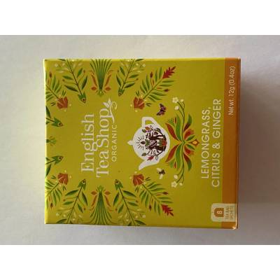 ENGLISH TEA SHOP Čaj Citrónová Tráva Zázvor a Citrusy 8 ks