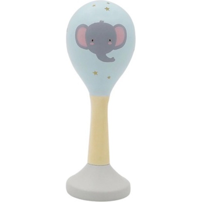 Lule Toys Дървена бебешка дрънкалка Lule Toys - Слон (9085-E)