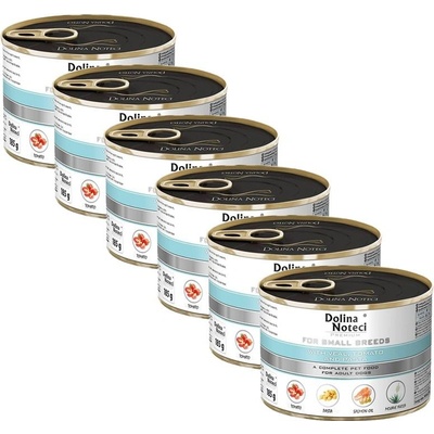 Dolina Noteci Premium Adult Small Breed with Veal Tomato and Pasta 6 x 185 g