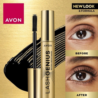 Avon Řasenka Lash Genius Multitask & Multiply Brown Black 10 ml
