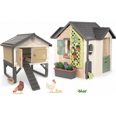 Smoby Set domeček pro zahradníka s kurníkem pro 5 slepiček Garden House – Hledejceny.cz