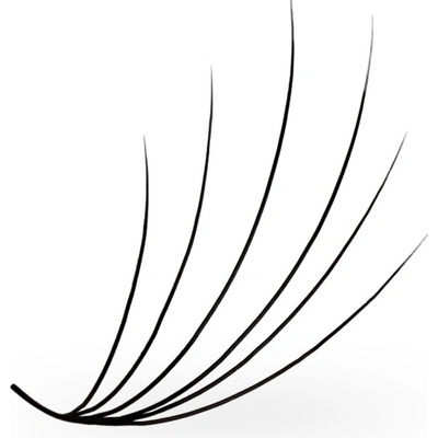 Luxury Lashes 6D Camelia Premium sypané v hotovom vejáriku 1 000 ks Zakrivenie umelých rias: CC, Dĺžka umelých rias: Mix 6/8/10 mm - 11/13/15 mm, Hrúbka rias: 007
