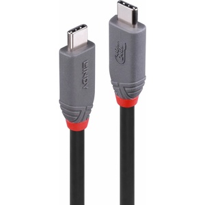 Lindy Кабел Lindy, от USB-C(м) към USB-C(м), 0.8m, 240W, черен (36956)