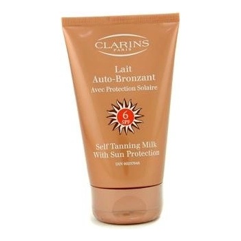 Clarins samoopaľovacie mlieko SPF6 (Self Tanning Milk With Sun Protection) 125 ml