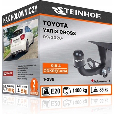 Sťahovací hák Toyota YARIS CROSS 2021-2024