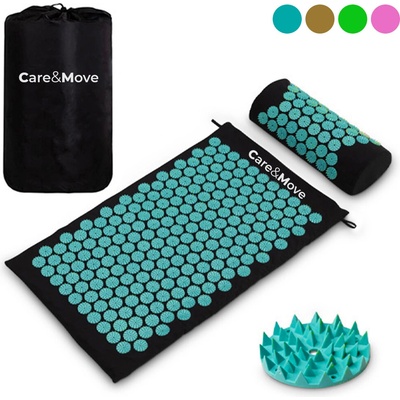 AKUMATA Akupresurní podložka černo-růžová 110 x 43 cm