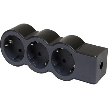 Image 1 of Legrand БЕЗКАБЕЛЕН РАЗКЛОНИТЕЛ 3х ШУКО legrand - ЧЕРНО/СИВ (lg-694574)