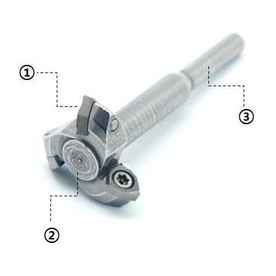 Mini Trojuholniková Frézovacia stopka do priamej brúsky 3,2mm - DCT