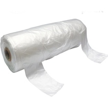 Mikroténová taška na rolku, nosnosť 3 kg, dĺžka 40 cm, šírka 22 cm, záložka 12 cm, transparentná, 250 ks