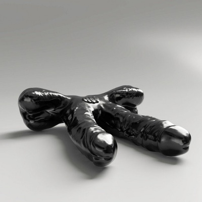 All Black Steroid ABS03 Teamwork dildo 34,5 x 5,2–7,1 / 5,2–7,3 cm