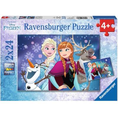 Ravensburger - Puzzle 2x24 Frozen: Northern Lights - 40 - 99 piese