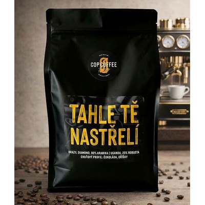 Cop Coffee Čerstvě pražená káva Brazil Diamond Uganda jemné mletí espresso 300 g
