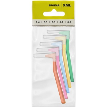 Spokar XML 0,4 - 0,8 mm mezizubní kartáčky sada mix 5 ks+ krytka 5 ks