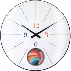 NeXtime Стенен часовник Duomo 50 Pendulum цветен (3541DI)
