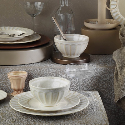 Kütahya Porselen Kutahya СЕРВИЗ ЗА ХРАНЕНЕ antropology 24Ч. БЕЖОВО (ant24y2855a11)