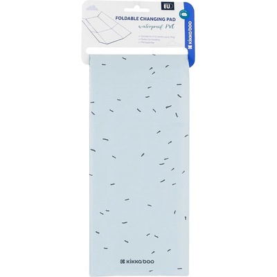 KikkaBoo Сгъваема PVC подложка за повиване 80х50см Bear with me Blue (31108060065)