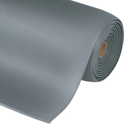 Notrax 413 Gripper Sof-Tred Protiúnavová rohož s vrstvou Dyna-Shield a pozdĺžnym rebrovým vzorom sivá 91 cm x 18,3 m