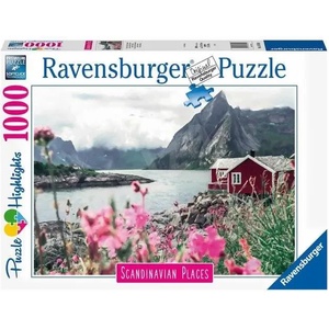 Ravensburger - Puzzle Scandinavian Cottage - Lofoten Norway - 1 000 piese