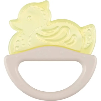 Canpol Силиконова чесалка с дрънкалка Canpol - Пате, жълта (13/107_yel)