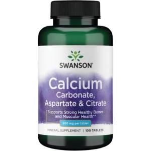 Swanson Calcium Complex 500 mg | Carbonate, Aspartate & Citrate [100 Таблетки]