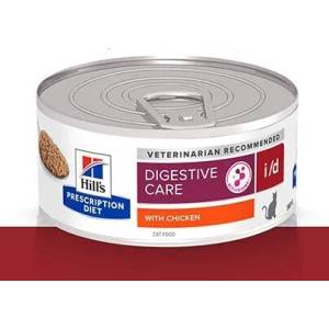 Hill's Hills Prescription Diet i/d при остри чревни разстройства, повръщане, възстановяването след боледуване, при панкреатична недостатъчност 156gr