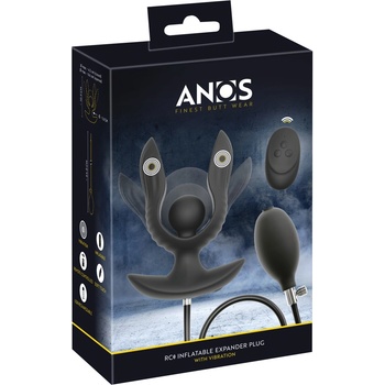 Anos RC Inflatable Expander Plug with Vibration Black