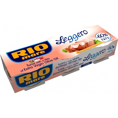 Rio Mare tuňák Leggero 3 x 60 g