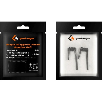 GeekVape Staple Staggered Fused Clapton predmotané špirálky 2ks