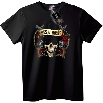 NOONEBRAND Тениска Guns N' Roses Skull - XL, Black
