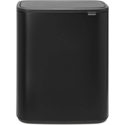 Brabantia Кош за боклук Brabantia Bo Touch 1001274, 60 л, Плавно и безшумно отваряне, Голям отвор, Устойчив на отпечатъци, Черен/мат (1001274)