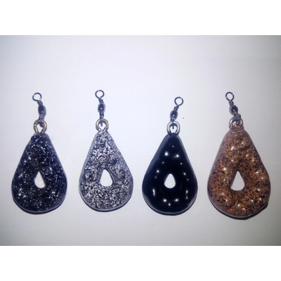 CA Silluro Kaprové olovo s obratlíkem 40g černo-bílá