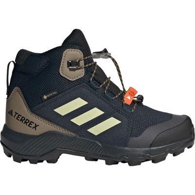 adidas dětské outdoorové boty Terrex MID GTX K tmavě modrá hnědá žlutá