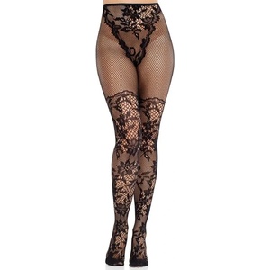 Мрежест чорапогащник с дантела, секси дизайн - Dahlia Stockings S/M/L (D-243097)