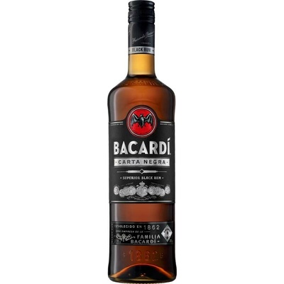 Bacardi Carta Negra Superior Black Rum 37,5% 0,7 l (holá láhev)