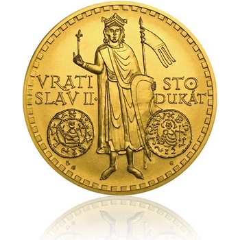 Česká mincovna Zlatý 100dukát Vratislav II. stand 348,5 g