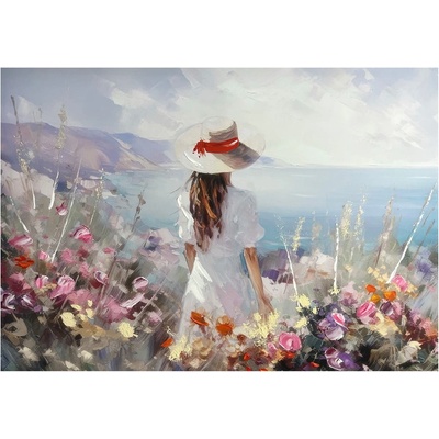 Styler Картина с ръчно рисувани елементи 100x70 cm Amelia - Styler (CA-00048)