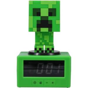 Paladone Часовник с аларма Paladone: Minecraft - Creeper Icon Alarm Clock, PP11 (PD-093713) Будилник
