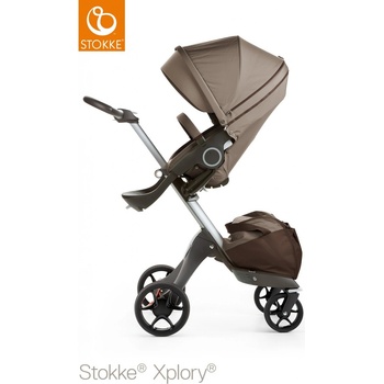 Stokke Xplory Silver Chassis V5 Brown 2017