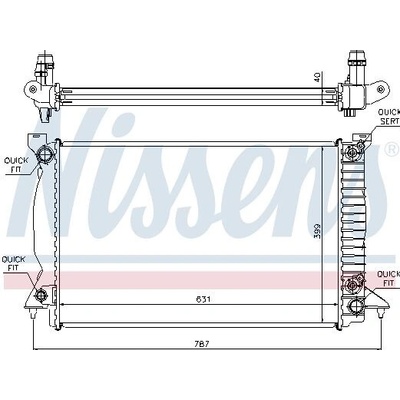 Chladič motoru NISSENS 60314A