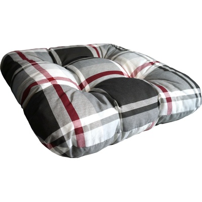 Sun garden SŮSA poduška 10443-701 černobílo červená kostka 38 x 38 x 8 cm – Zbozi.Blesk.cz