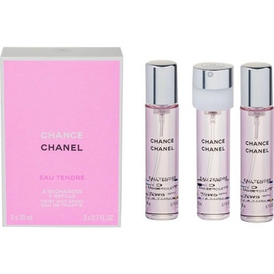 Chanel Chance Eau Tendre toaletná voda dámska 3 x 20 ml