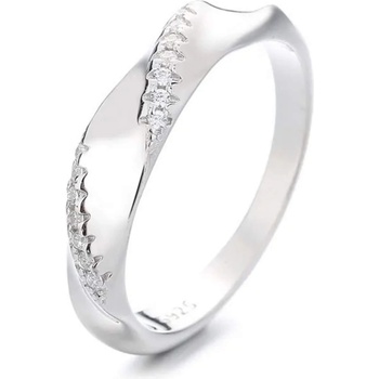 Silenti Jewelry Сребърен пръстен "Въздействие" - 7 - 54.5мм (17.2мм диам. )