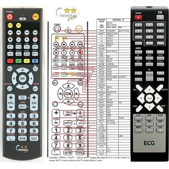 GENERAL ECG DVD4517HDMI - съвместимо дистанционно управление на марката General (DVD4517HDMI)