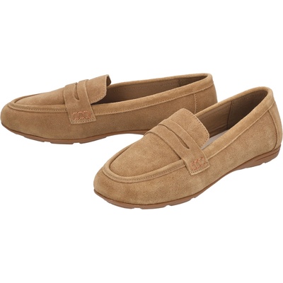 Esmara dámské kožené mokasíny hnědá – Zboží Dáma