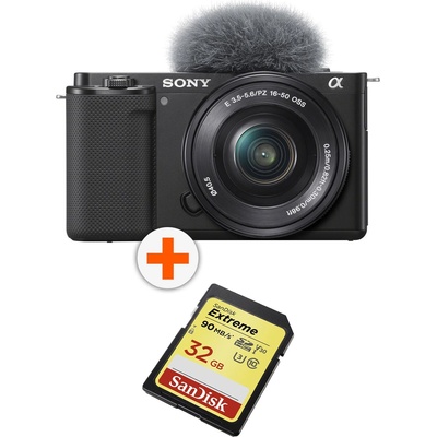 Sony ZV-E10 + E PZ 16-50mm + SanDisk Extreme 32GB
