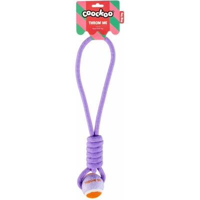 Coockoo provaz přetahovadlo Throw Me 45 cm fialové
