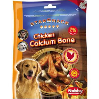 Nobby StarSnack Chicken Calcium Bone kuraciecí kost s vápníkem 375 g